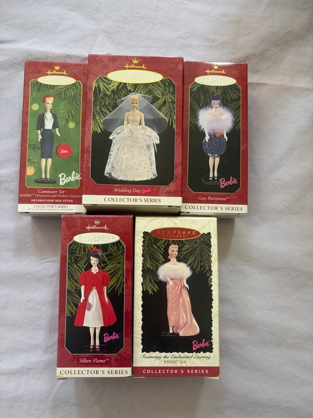 Hallmark Barbie Collector's Series Ornaments Set of 5